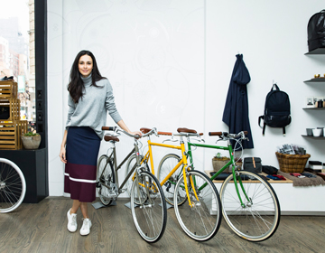 Inside Track: Model Juliana Rudell DiSimone on City Cycling