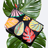 Most Wanted: Leaf-Appliqué Cosmetic Case