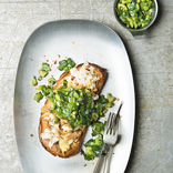 Inside Track: Tuna Melt Toast with Olive Salsa Recipe