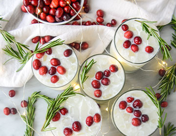 A White Christmas Margarita Punch…with Punch