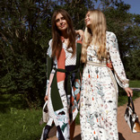 Darja Barannik and Tine Andrea Take Summer Party Dressing in Stride