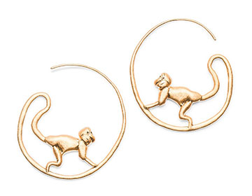 Spring 2015 Runway Exclusive: The Monkey Hoop Earring