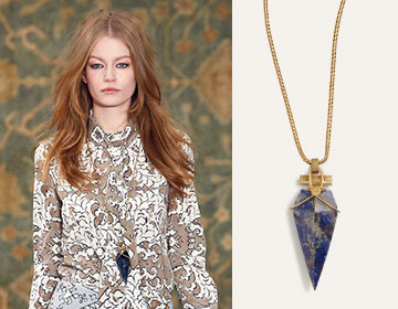 Fall 2015 Runway Exclusive:  Arrowhead Stone Pendant Necklace