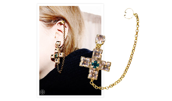 Fall 2014 Runway Exclusive: The Jeweled Drop Earring Cuff