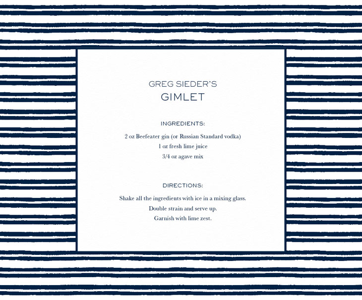 Recipe: Greg Seider’s Gimlet