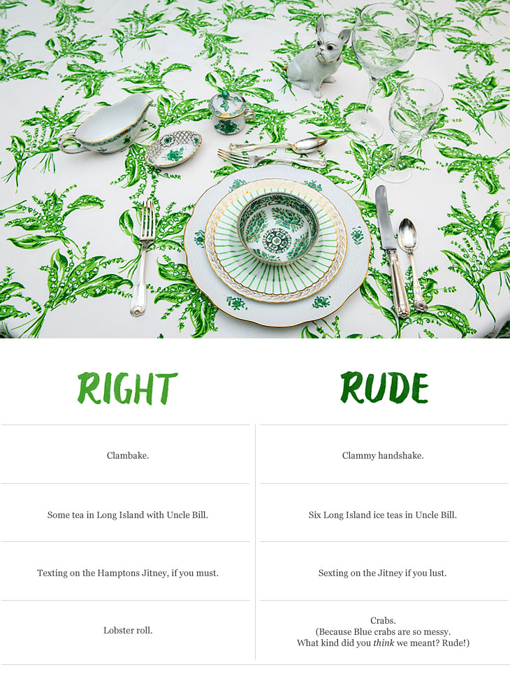 Right or Rude: Jeannie Pearman on Summer Etiquette