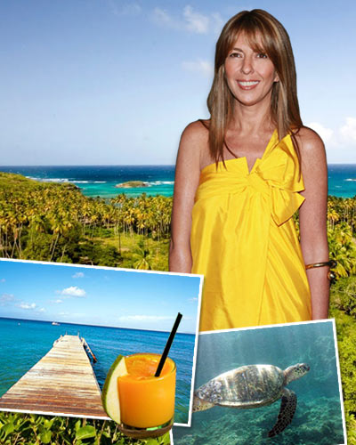 Spring Break:  Nina Garcia in Mustique