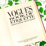 To Read: Vogue’s Book of Etiquette and Good Manners