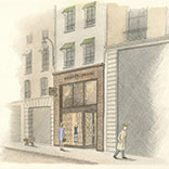 Paris Issue: Pierre Le-Tan’s Drawings of the Tory Burch Flagship
