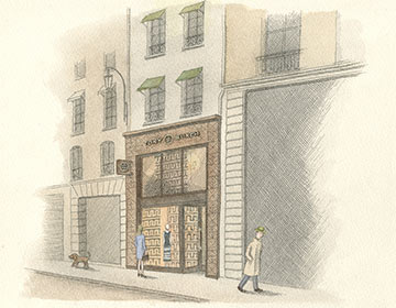 Paris Issue: Pierre Le-Tan’s Drawings of the Tory Burch Flagship